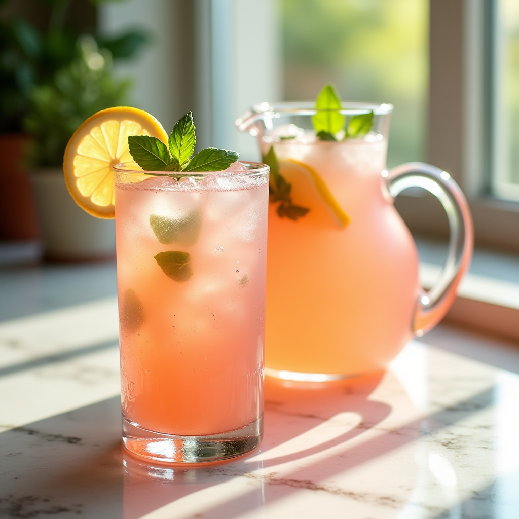 Sweet Basil Pink Lemonade
