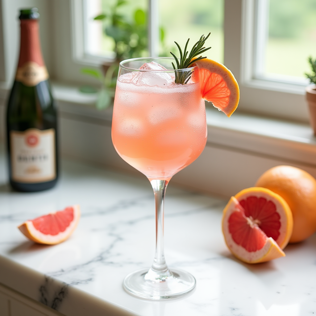 Grapefruit Rosemary Sparkling Spritz