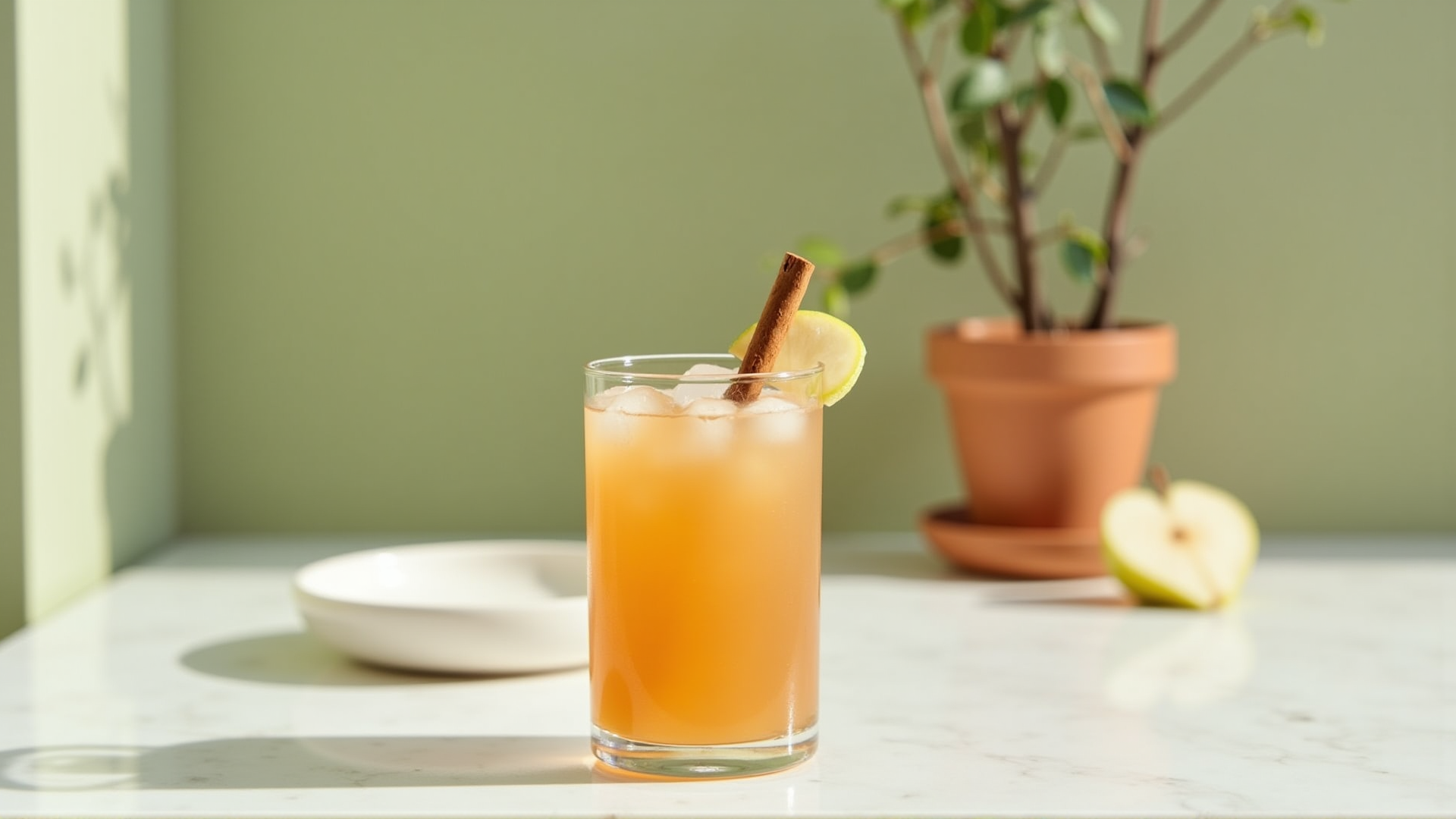 Cinnamon Pear Ginger Cooler